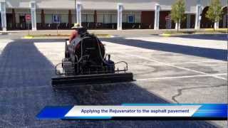 Asphalt Rejuvenator Asphalt Rejuvenation  Seal Coating Roadway Shopping Center HOA Parking Lot [upl. by Narine]