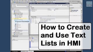 How to Create and Use Text Lists in HMI using TIA Portal  AEAB NOIDA  In Hindi [upl. by Stefanie825]