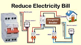 Automatic Transfer Switch ATS Changeover for 3 phase Three Phase ATS Wiring Diagram [upl. by Richardo]