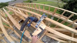 DIY Garage 9  Framing Part 3  Floor Trusses [upl. by Yung]