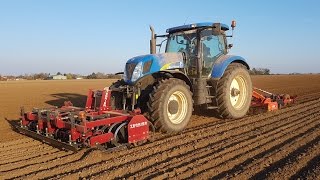 préparations des terres  new holland t 7030 [upl. by Aihpled]