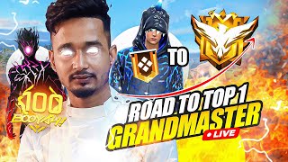 🔴Live Dominating Top 1 Grandmaster V Badge Lobby🗿😤Serious Grandmaster Pushing😡Garena Free Fire [upl. by Keefer]