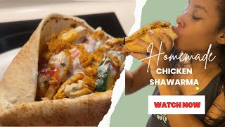 Recreating My Favorite International Dishes At Home  Chicken Shawarma  Living Abroad [upl. by Gnem]