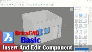 BricsCAD Shape Insert And Edit Component Position Tutorial [upl. by Enyaz580]