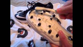 Football 101  How to Clean Football Cleats [upl. by Lirbaj]