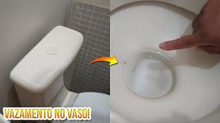 VAZAMENTO DE ÁGUA NO VASO COM CAIXA ACOPLADA COMO RESOLVER PASSO A PASSO [upl. by Llennahc224]