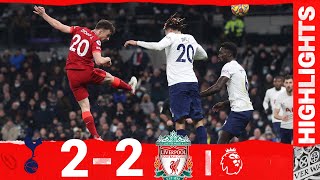 Highlights Tottenham 22 Liverpool  Jota amp Robertson score in allaction draw [upl. by Nameloc]