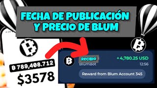 BLUM TOKEN EL PRECIO  FECHA DE AIRDROP Y LISTADO 2024 BLUM SquadAmbassador [upl. by Tate384]