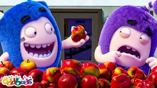 Apple Avalanche  ODDBODS  Moonbug Kids  Art for Kids 🖌️ [upl. by Charlet]