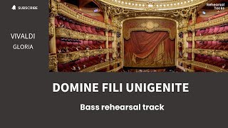 Vivaldi Gloria Domine fili unigenite Bass rehearsal track [upl. by Earlene290]