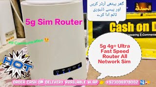 5g Sim Router Zlt x20 Ultra Fast Speed Test Telenor  Unlock All Network Sim  Deliver to Faisalabad [upl. by Eelime759]