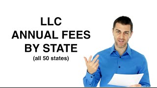 LLC Annual Fees by State [upl. by Abekam]