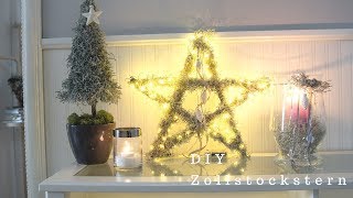 DIY Weihnachtsdeko Stern aus einem Zollstock [upl. by Elery]