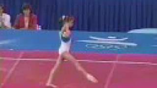 Lavinia Milosovici  1992 Barcelona Olympic  FX 1 [upl. by Bugbee761]