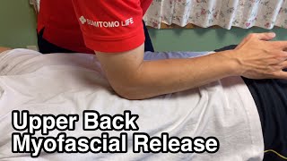 Myofascial release for upper back [upl. by Ydnew30]