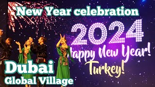 New Year 2024 Celebrations at Dubai Global Village [upl. by Itnahsa]