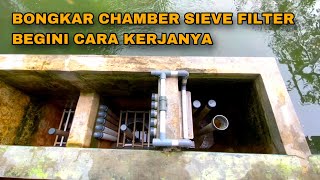 CARA KERJA CHAMBER SIEVE FILTER SYSTEM DIY  KOLAM BETON SISTEM RAS  BUDIDAYA IKAN NILA [upl. by Meier]