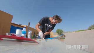 VLOG 20 Repairing my SUP Foil Wings [upl. by Pero]