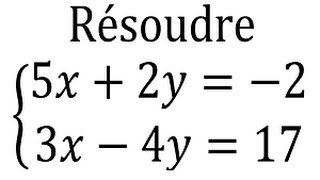 Résoudre un système déquations avec la méthode par combinaison linéaire  2nde [upl. by Nidnarb829]