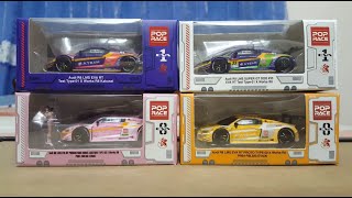 POP RACE 164 Diecast  Audi R8 LMS EVA RACING [upl. by Avert364]