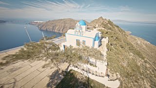 Profet Ilias Imerovigli Santorini  No Flips No Rolls  Just Cruise Fast  FPV Flight [upl. by Williamson]