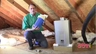 Tankless Guy attic install of a Rinnai R94LSi [upl. by Dorwin]