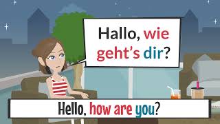 German Dialogs for beginners  Deutsche Dialoge für Anfänger  Niveau A1 [upl. by Uis]