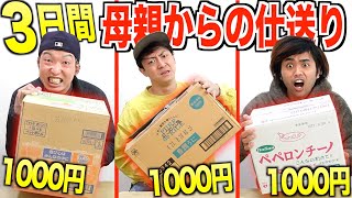 【3日間】予算1000円で母親に仕送りを作ってもらった物だけで生活！！ [upl. by Ennairrek]