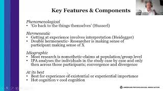 Essentials of Interpretative Phenomenological Analysis [upl. by Jocko]