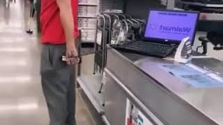 Guy farts into a mic in walmart [upl. by Scheers39]