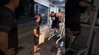 Huge Bodybuilder Behrouz Tabani Chest Dips Workout [upl. by Shurwood]