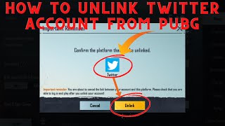 How To Unlink PUBG Account From Twitter  How To Unlink Any Social Media Accounts In PUBG Mobile [upl. by Wing646]