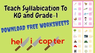 Syllabication Of Words For Kg And Grade1 How to teach syllabication Why to teach syllabication [upl. by Zoi]