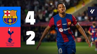 💥 HIGHLIGHTS I BARÇA 42 TOTTENHAM  GAMPER TROPHY💥 [upl. by Lleder]