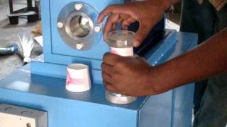 semi automatic paper cup machine operation [upl. by Sosna221]