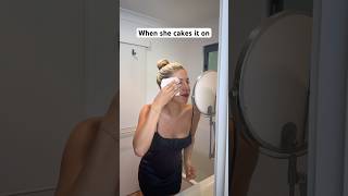 Theres another person underneath makeup cake foundation girl aussie funny joke [upl. by Niras]