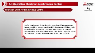 quot441 Home position returnquot to quot442 Synchronous control startquot 1416 [upl. by Sallyann]