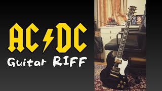 Spellbound  ACDC Guitar Riff Mini Tutorial [upl. by Edmee438]