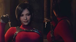 Leons Heart Goes PitterPatter for Seductive Ada Wong  Resident Evil 4 Remake Separate Ways [upl. by Newfeld]