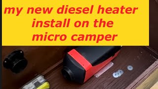 Just installed a new vevor Diesel heater in the micro camper dieselheater vevor microcamper [upl. by Meares]