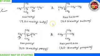 Isoalky  neoalkyl  Iupac nomenclature of cycloalkane  Iupac nomenclature  lecture5I iitjee  EWS [upl. by Wagoner170]