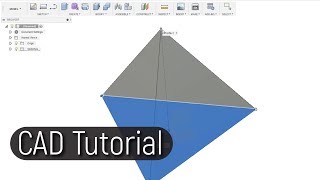 How to draw a Tetrahedron in Fusion 360 [upl. by Walczak739]