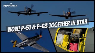 P51 Mustang and P63 Kingcobra Warbirds in Utah [upl. by Palmore]