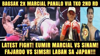 BAGSAK 2x TKO 2nd Round EUMIR MARCIAL VS THOEDSAK SINAM FIGHT [upl. by Olecram]