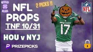 NFL  Week 9 TNF  10312024  NFL PLAYER PROPS  PrizePicks  Best Player Props [upl. by Alyar]