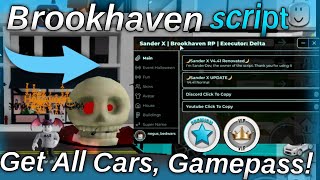 Brookhaven Script  Sander X Hub  GET Gamepass Admin Commands Halloween  Fluxus Arceus X Delta [upl. by Ellehctim]