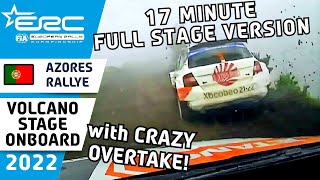 FULL STAGE Rally Onboard  Famous Volcano Ridge stage from ERC Azores Rallye 2022 [upl. by Asoramla67]