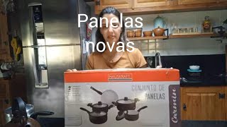 Comprei panelas novasrevestimento cerâmicoHauskraft [upl. by Nilre734]