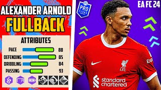 PLAYMAKING BEST TRENT FULLBACK BUILD EA FC 24 Pro Clubs [upl. by Kleiman]