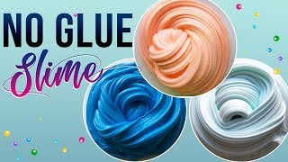 NO GLUE SLIME Testing No Glue Slime Recipes Slime Masters [upl. by Sethrida]